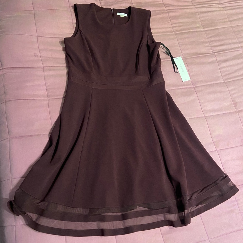 Burgundy/purple Calvin Klein dress